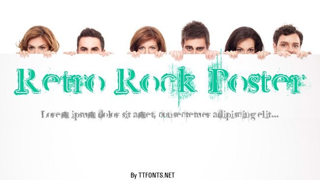 Retro Rock Poster example